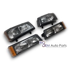 2003 - 2007 Chevrolet Driver Passenger Side Head Light Marker Lamp Full Kit