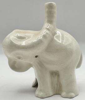 VINTAGE NUTBROWN 'GRIMWADE WHITE ELEPHANT' PIE FUNNEL/PIE BIRD MADE IN ENGLAND