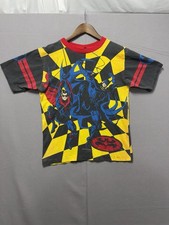 VINTAGE 1997 BATMAN ROBIN ALL OVER PRINT T-SHIRT Sz S/XS
