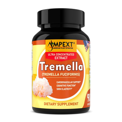 Tremella Extract - Only Fruiting Bodies, Over 30% Beta-Glucans, 90 caps