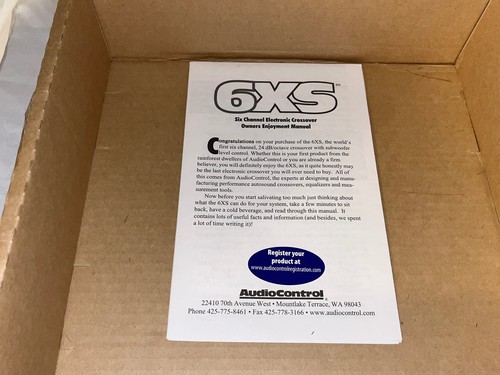 NIB AUDIOCONTROL 6XS CONCERT SERIES SIX CHAN CROSSOVER LINE DRIVER MADE IN USA - Bild 6 von 9