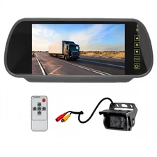 7" Reversing Mirror Monitor Reversing Camera Kit for Caravan Caravan Trucks