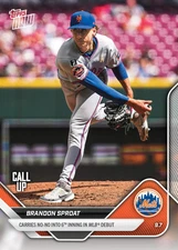 2025 MLB Topps Now #672 Brandon Sproat Call-Up RC New York Mets - IN HAND