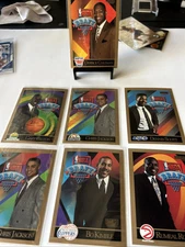 1990 Skybox Draft Rookie 7 Card Lot Gary Payton, Derrick Coleman