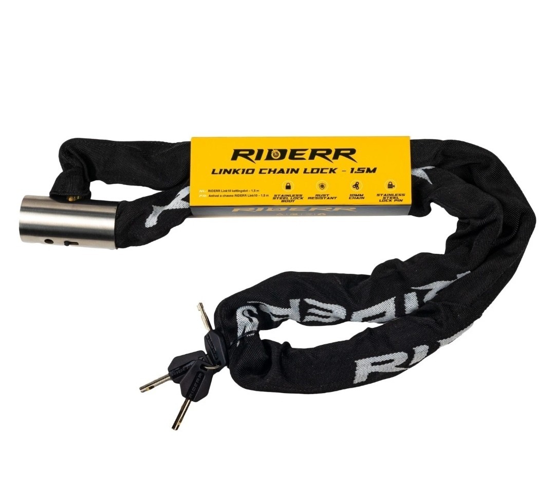 RIDERR Link10 Motorcycle Motorbike Security Chain Lock 1.5 Metres