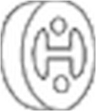 BOSAL Aupuff Gummi Abgasanlage Halter 255-383