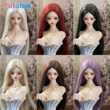 Yutotue BJD Long Straight Hair Wig fit 1/3 1/4 1/6 Ball Joints Doll Fashion Doll