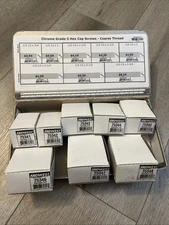 Midwest Fastener 1/2-13 HEX Cap GR5 CHR 75340 Coarse Thread Set