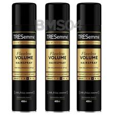 3 x 400ml Tresemme Flawless Volume Hairspray Professional Quality 