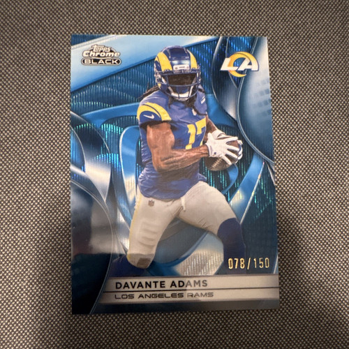 Topps 2023 Chrome Black Davante Adams Los Angeles Rams #59 078/150