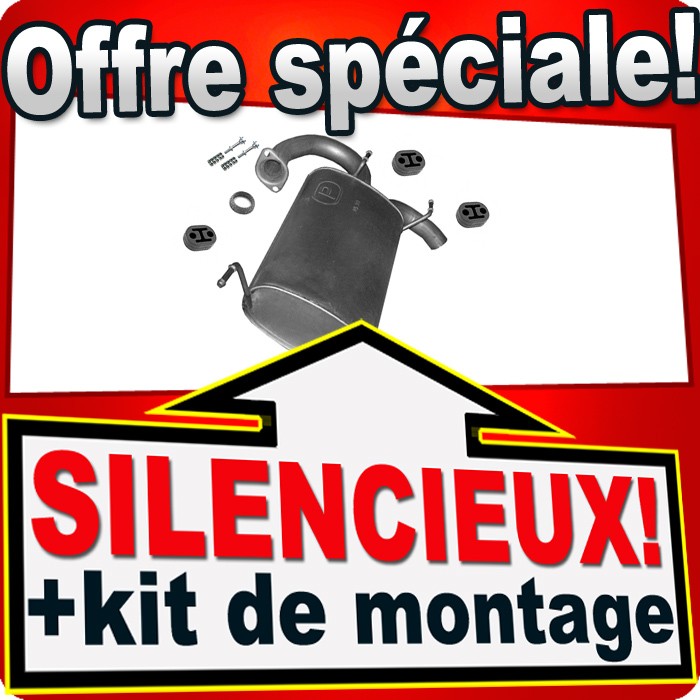 Silencieux arriere Nissan X-Trail T30 stop bruit echappement pot de rechange 2.2 dCi