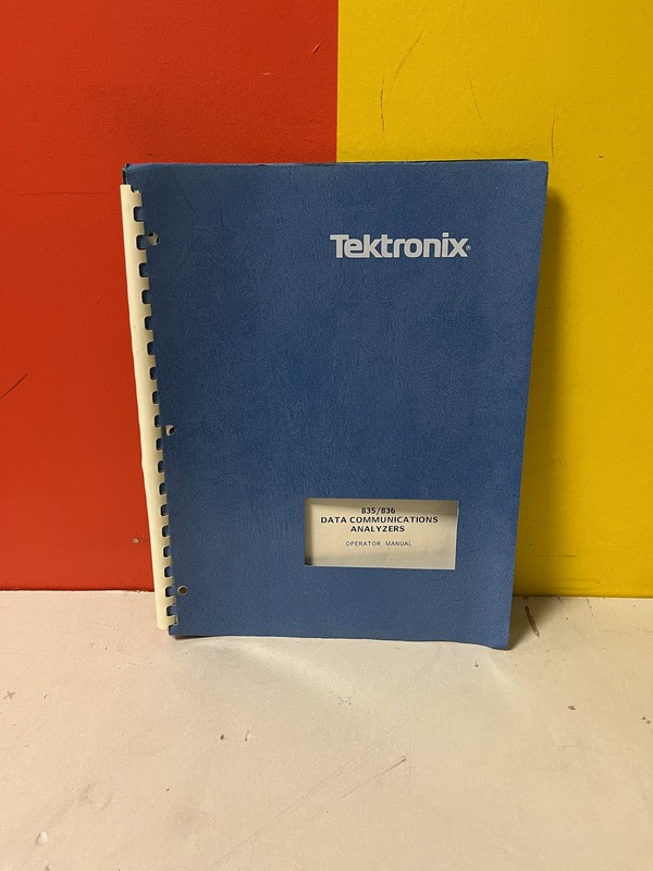 Tektronix 070-5190-00 835/836 Data Communications Analyzers Operator Manual
