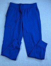 Jaanuu Women's Cargo Jogger Scrub Pants with Ribbed Waist