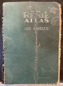 The New Renie Atlas of Los Angeles City & County Pocket Edition Copyright 1943
