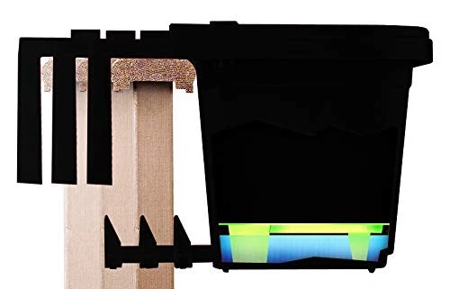 24 Inch Adjustable Railing Planter for Outdoor Gardening - Black - Image 2 of 4