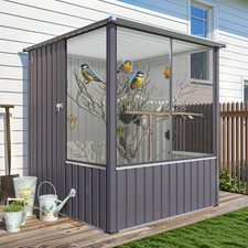 Outdoor Large Bird Cage, 5X5 Ft Aviary  Walk-In Parrot Aviary Cage, with Lockab