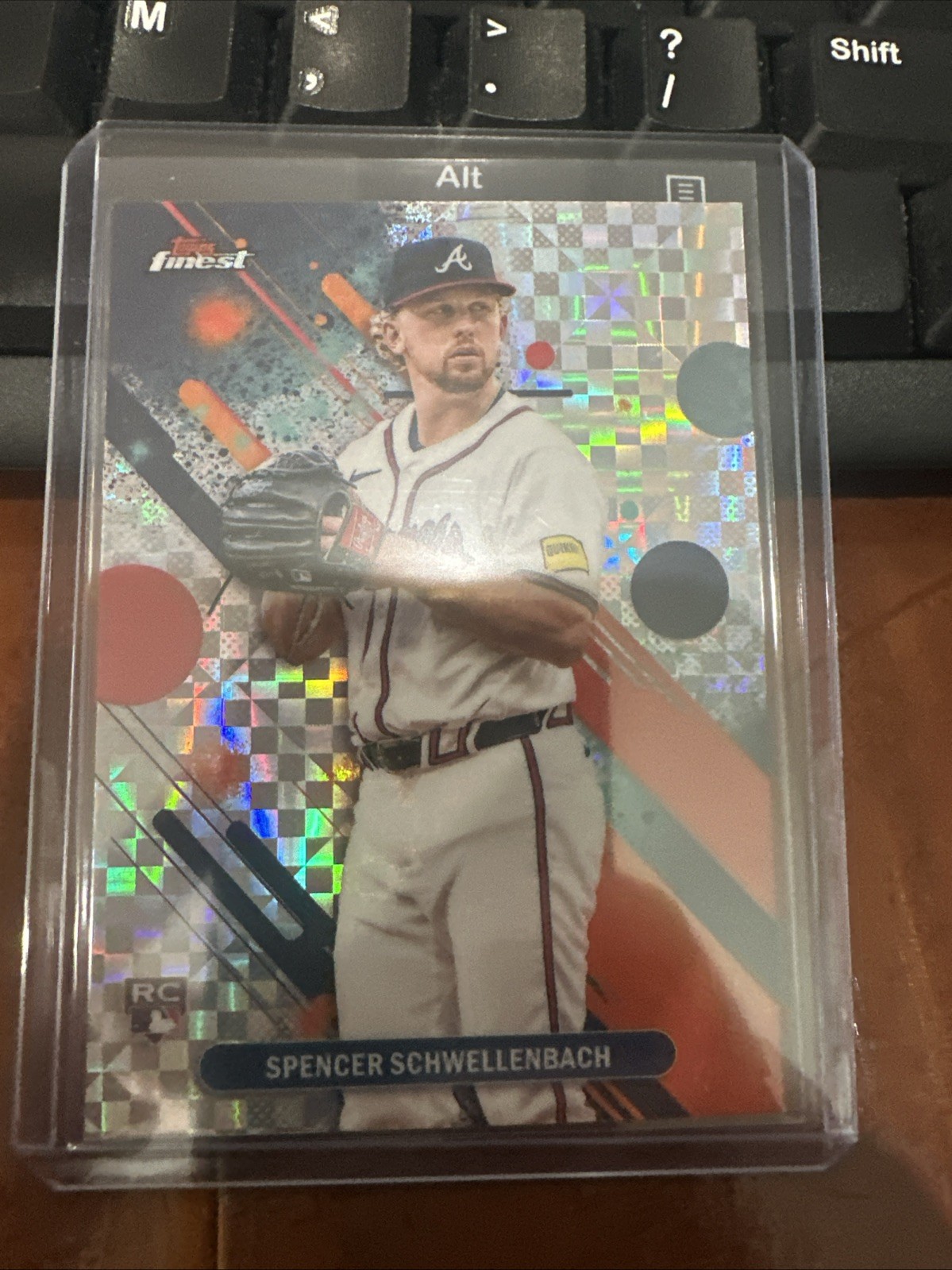 Spencer Schwellenbach 2025 Topps Finest Checkerboard Rookie #43 Braves RC