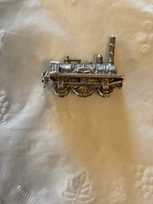 Antique Birmingham England Hallmarked 1976 Steam Train  Charm weighs 13.3 grams