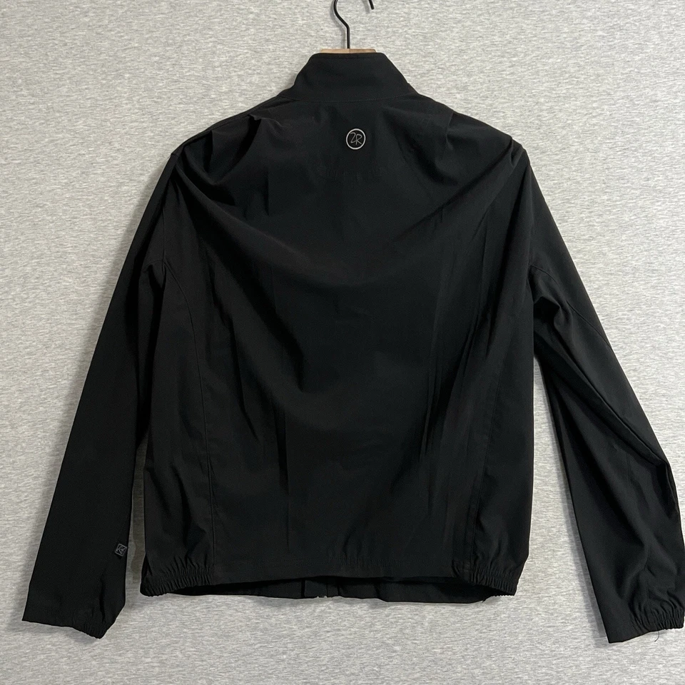 Chaqueta de golf Zero Restriction Tour Series para mujer grande negra con cremallera elástica Foto 3 de 4