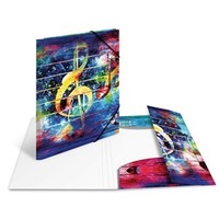 "Herma Eckspannermappe \"Artline\", Pp, Din A4, Music 2 Bis 24 Stk Spare 58%"
