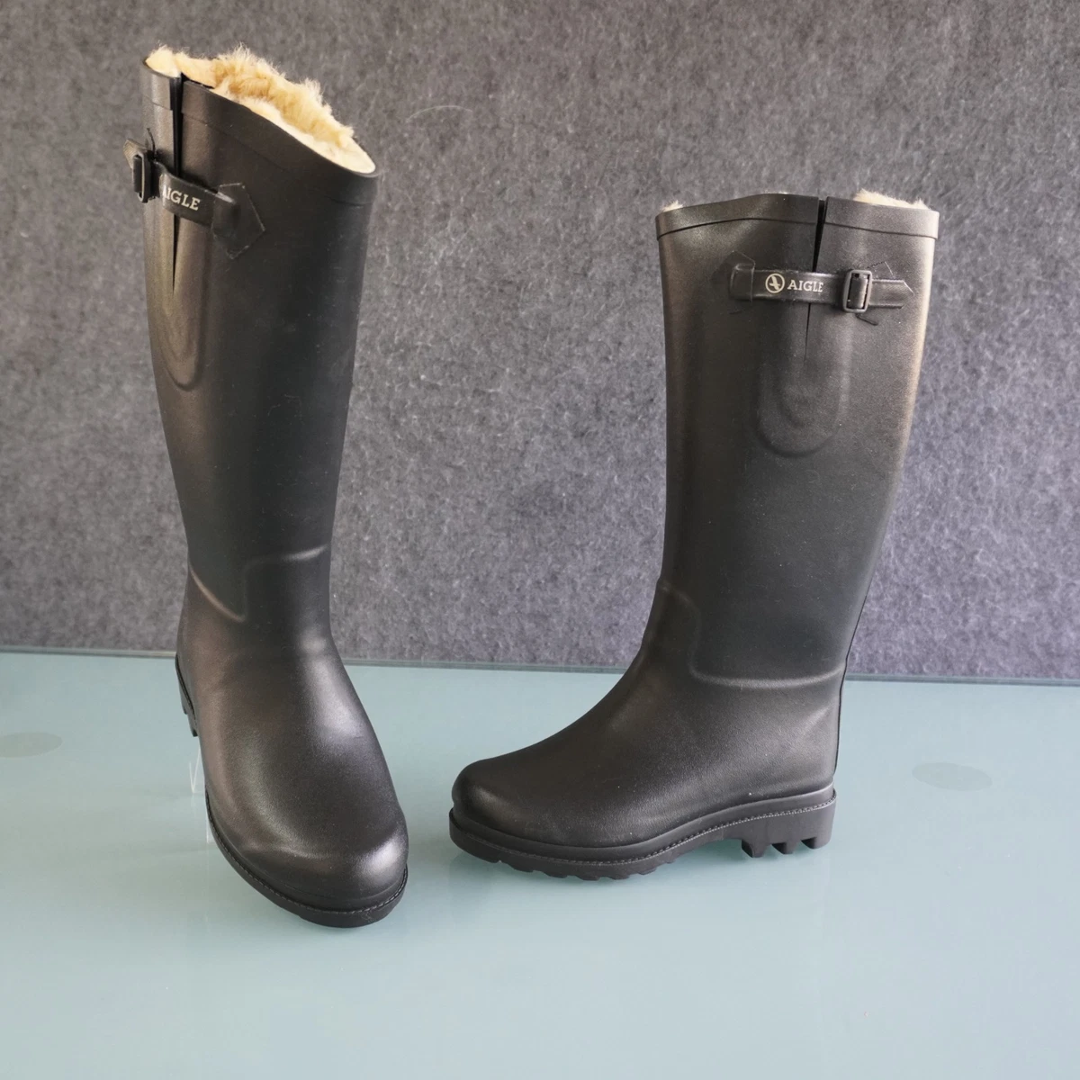 Bottes D'équitation Aigle Samur – Noires – Taille UK 4 / EU 37 – Occasion état Neuf