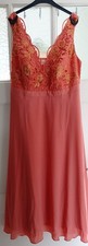 Damen Abendkleid orange Größe 46