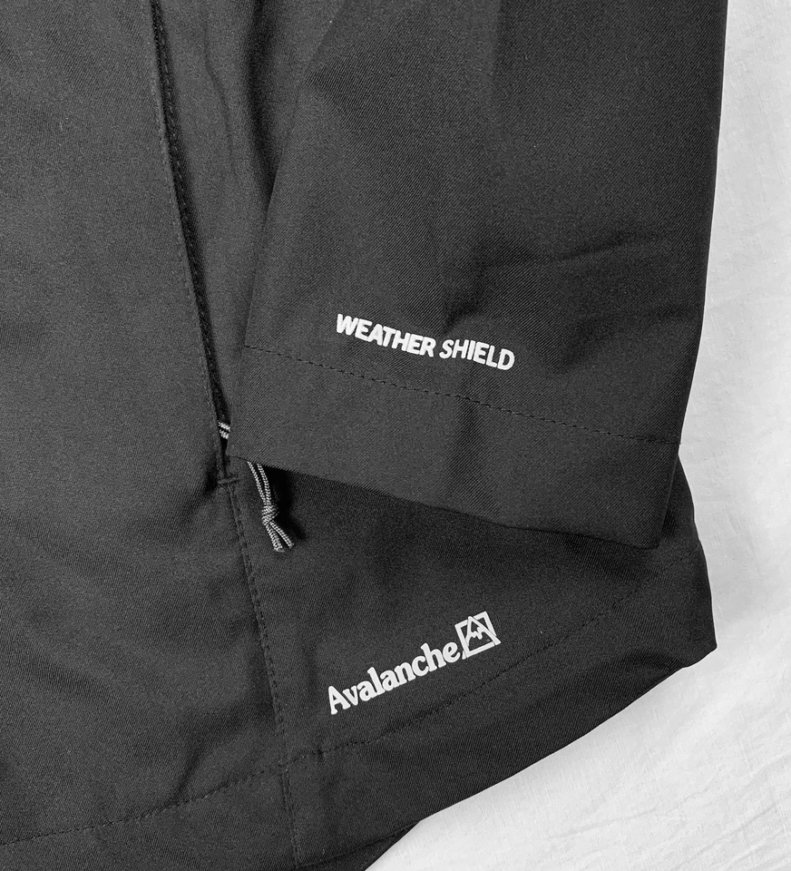 Avalanche Womens Weather Shield Rain Jacket Size S Black Hooded Full Zip Hiking - Image 3 of 4