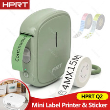 HPRT Q2 Mini Thermo Etikettendrucker mit Papier Bluetooth Wireless Aufkleber Selbstanzeige