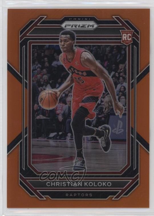 2022-23 Panini Prizm Orange Prizm 7/49 Christian Koloko #265 06gz