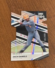 Zach Daniels 2020 Panini Elite Decade Die Cut #138 Houston Astros Tennessee /999