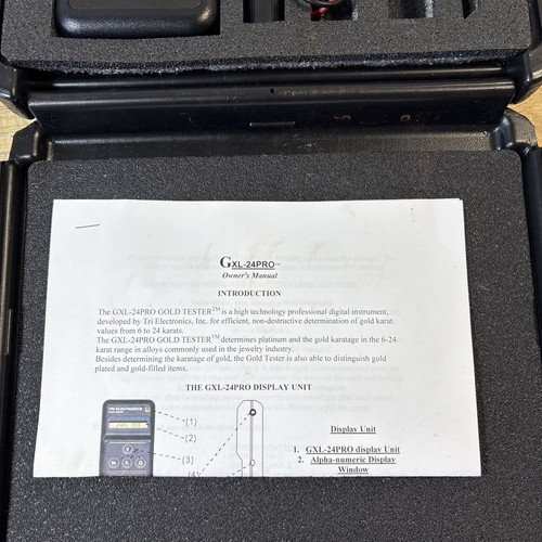 Tri Electronics GXL 24-PRO Gold Tester Kit with Accessories and Case READ - Picture 3 of 9