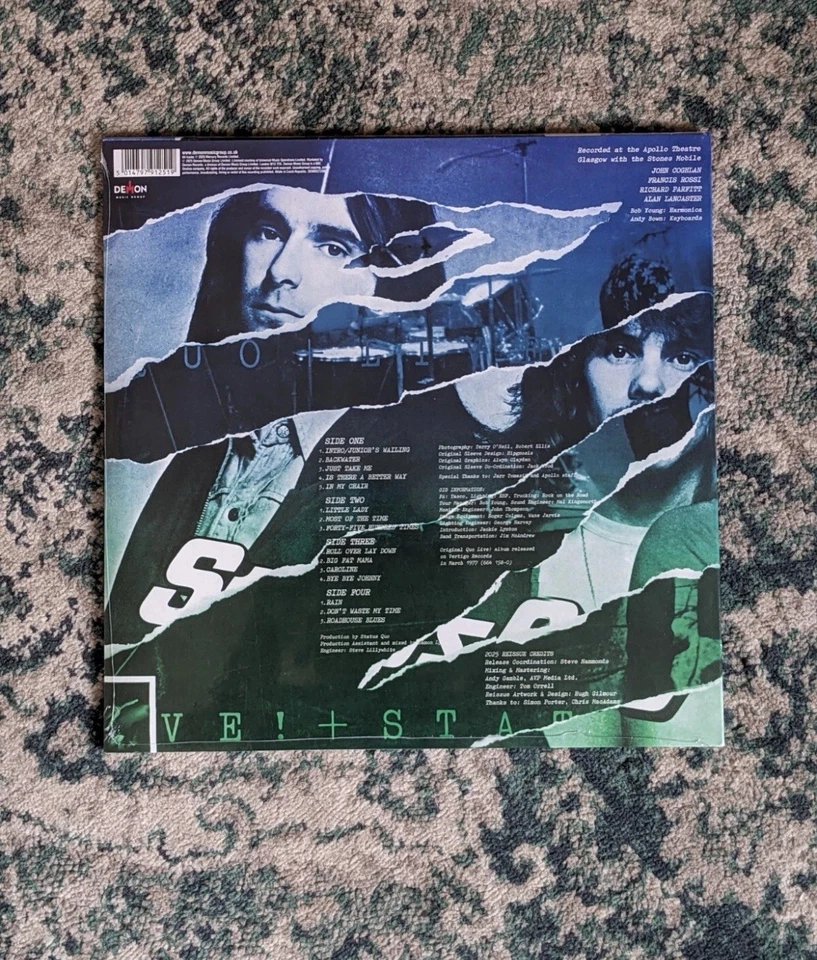 STATUS QUO - LIVE IN GLASGOW 27TH OCTOBER 1976 NIGHT 1 RECORD STORE DAY 2025 - Image 3 of 3