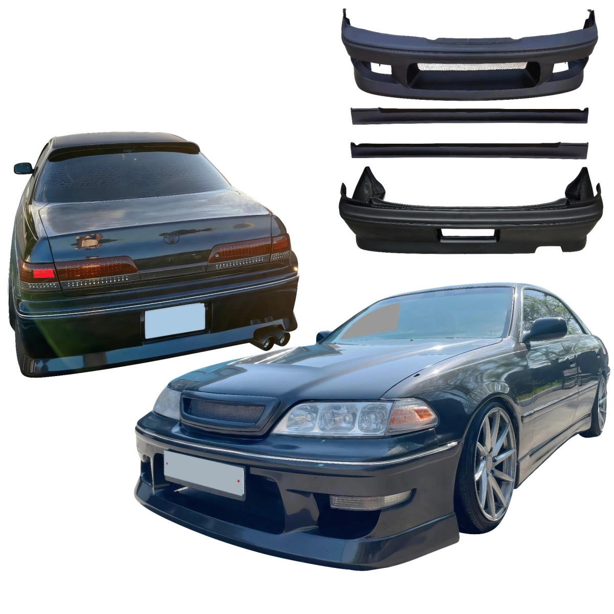 VSaero FRP MSPO Body Kit 4pc (JZX100) for Mark II Toyota 97