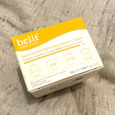 belif Aqua Bomb Brightening Vitamin C Cream for Face w/ HA 50 ml / 1.69 oz