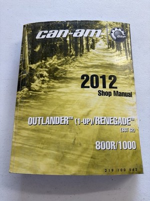 Can-Am BRP 2012 Shop Manual Outlander / Renegade 800R/1000 | 219100542