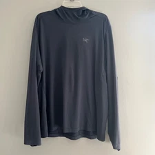 Arcteryx Remige Hoody Mens Size XL Performance Pullover Hoodie Blue Athletic