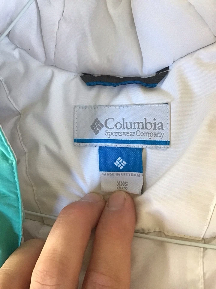 Columbia Sportswear Youth Size 4/5 XXS Girls Green Full Zip Winter Coat Jacket - Image 3 of 4