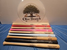 Lot Of 9 Louisville Slugger Mini Wood Souvenir Baseball Bats Major  League 18"