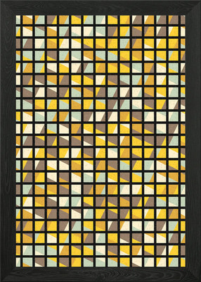 Geometrisches Muster gerahmtes Wandbild Poster Leinwanddruck Bild