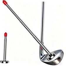 Golf Alignment Rods - Club Alignment Sticks with Telescopic Magnetic Red