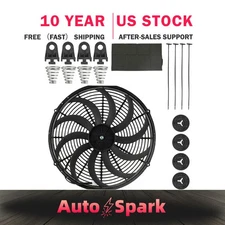 16" High Performance Universal Electric Radiator Push/Pull Cooling Fan 12V 160W