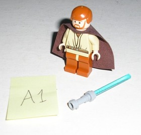 Lego Star Wars OBI-WAN KENOBI (Dark Orange Legs) Minifigure 7255 (Minty) *A1*