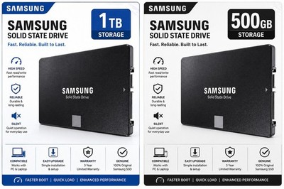 Samsung 2,5'' SSD 870 EVO 250GB 500GB 1TB 2TB SATA III Solid State Drive Neu Posten