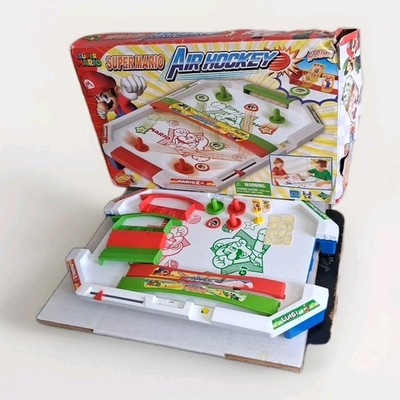 Epoch Super Mario Brothers  Air Hockey Tabletop Skill and Action Game Works READ