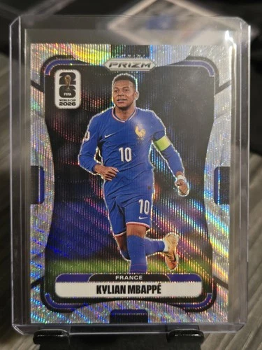 2026 Panini Prizm FIFA World Cup Kylian Mbappe Silver Wave Prizm - France