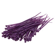 100 pieces Kalitec cable ties purple 200mm x 4.5mm polyamide UV resistant