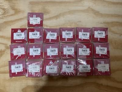 Simplex IAM Plate 4  Square Red | Space Age Electronics PN:YJ1263