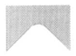 V027503250NF - 2-3/4'' X 3-1/4'' Nylon Female Vee Packing (Top)