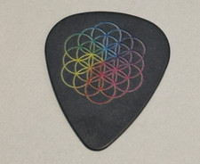 Coldplay Chris Martin Flower of Life Guitar Pick 2016 Head Full of Dreams Tour