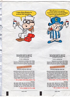 Cap'n Crunch Ship Shake UN-CUT SHEET 6 Panels Packages VINTAGE Circa 1966